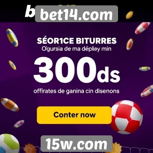 Ofertas de bônus disponíveis no bet14.com